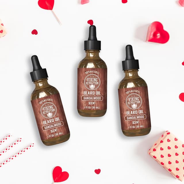 Thumbnail 2 de Viking Revolution Sandalwood Beard Oil 3-Pack 🧔