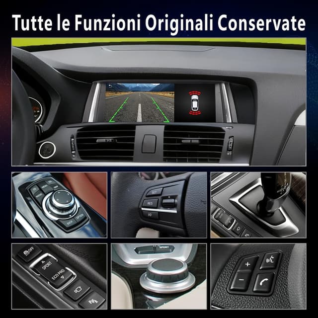 Detalle de Autoradio Linux MAVYULQEF per BMW X3/X4 Serie F25 F26 (2011-2013), avvio rapido e CarPlay/Android Auto wireless