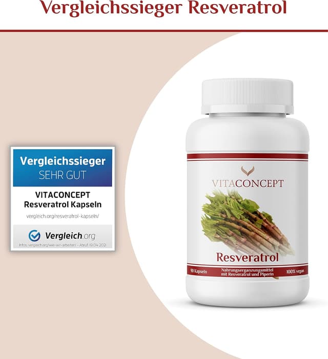 Thumbnail 6 de Resveratrol I Der Vergleichssieger I 500 mg Trans-Resveratrol Kapseln 90 Kapseln