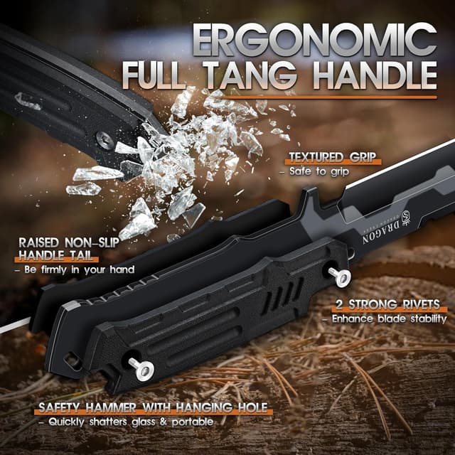 Detalle de Dragon Creek Outdoor-Messer mit 5 mm Klinge