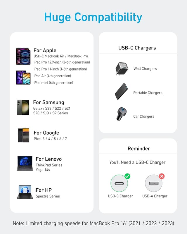 Thumbnail 4 de Anker cable USB‑C 240W carga rápida