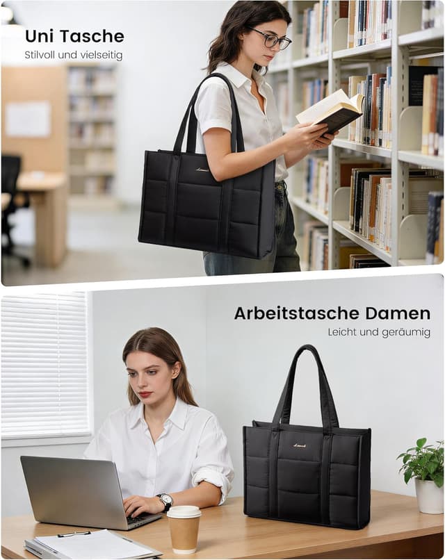 Detalle 2 de LOVEVOOK Handtasche 17 Zoll Laptoptasche