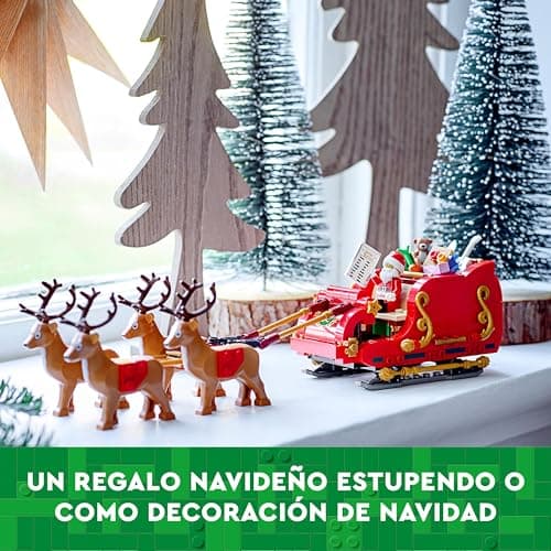 Detalle de LEGO 40499 Trineo de Papá Noel 🎅 Decoración Navideña Juguete