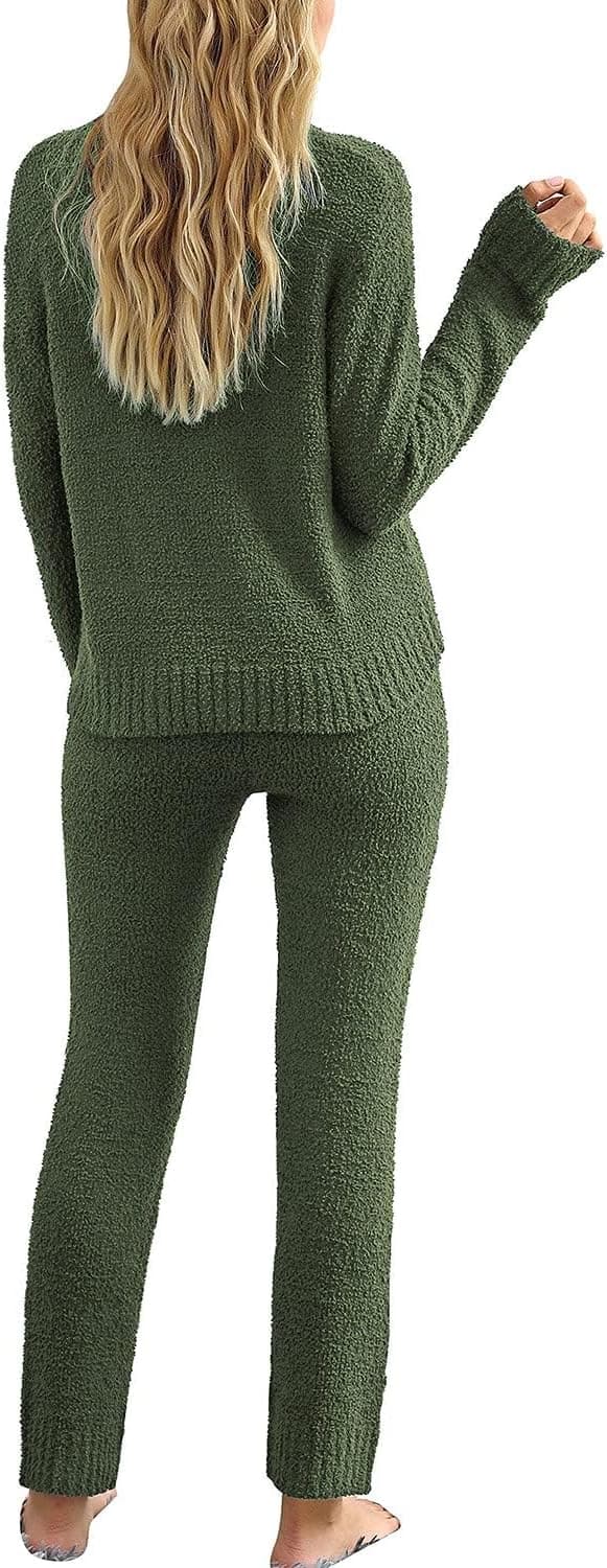 Detalle 2 de Luvamia Women's Casual Pajama Set fuzzy fleece loungewear