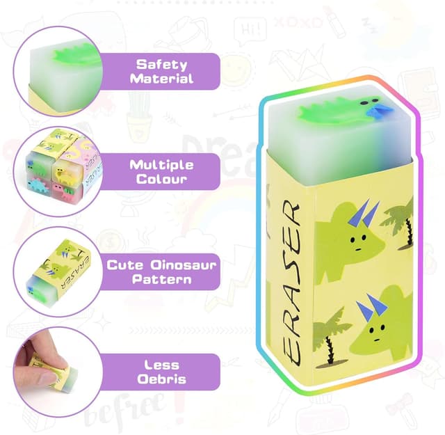 Detalle de Vicloon Gomme per cancellare 4,5×2×1,5 cm ✏