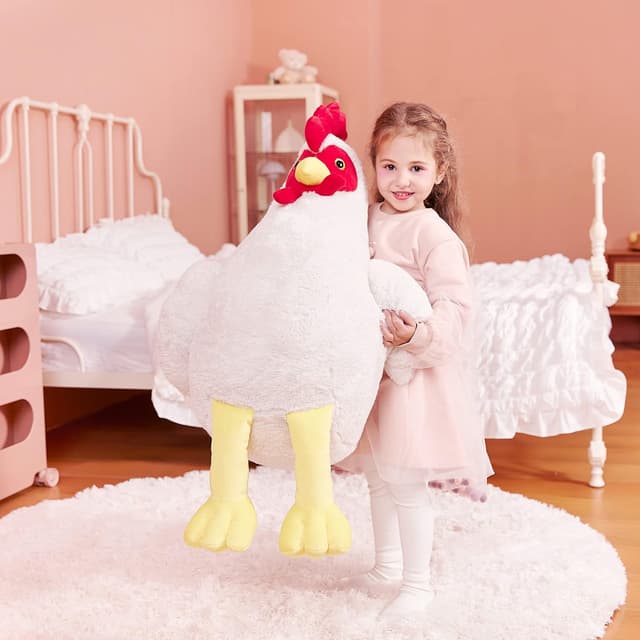 Thumbnail 6 de IKASA Giant Chicken Plush Toy (60cm) – large hen “Henny Big” soft stuffed animal
