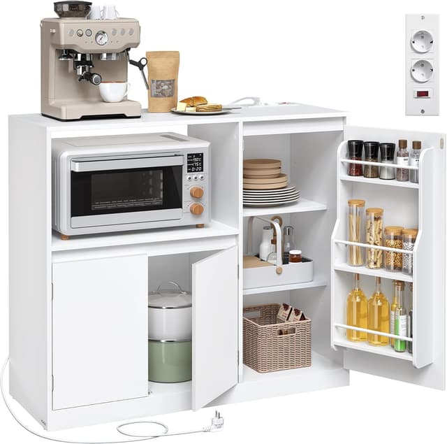 Detalle de VASAGLE BBK373WB01 buffet cuisine 53 cm