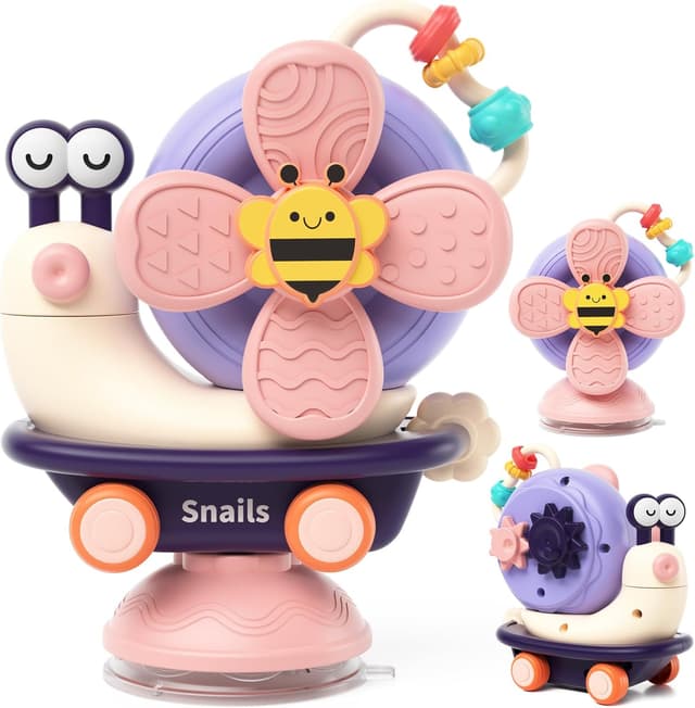 Detalle de Loyzico Saugnapf Spielzeug fürs Hochstuhl