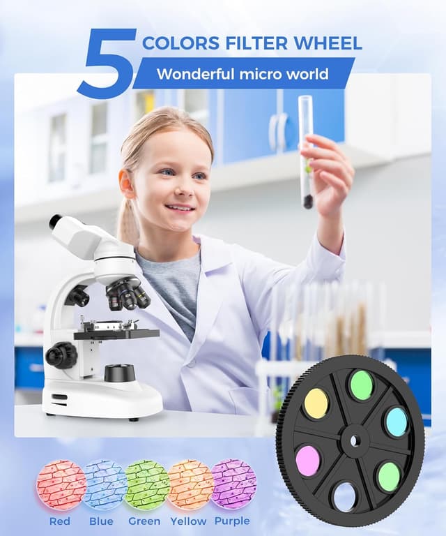 Thumbnail 4 de Compound Binocular Microscope 40X-2000X