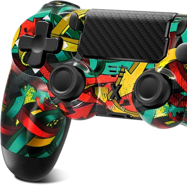 Thumbnail 6 de Glitfix Wireless Controller for P4 series (P4/Pro/Slim) and PC with touch panel, vibration & 3.5mm audio jack (dark blue)