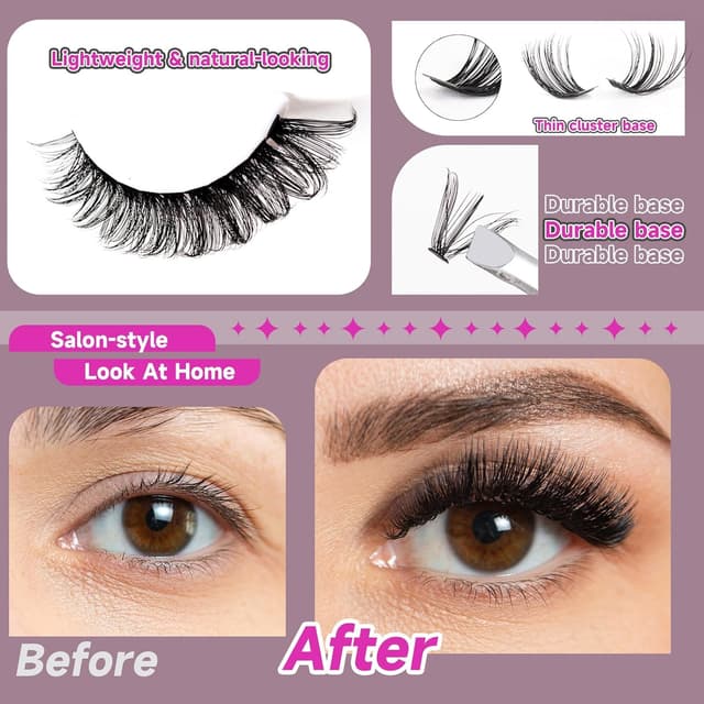 Thumbnail 6 de OCEAN PEARL 40D 50D Lash Clusters Kit 320 pcs ๐