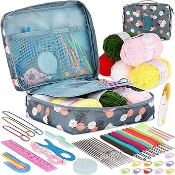 Imagen de Coopay Kit de Ganchillo para Adultos 💙 con Ganchos y Accesorios en OfertitasTOP