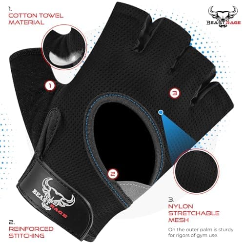 Thumbnail 1 de BEAST RAGE Guanti da palestra antiscivolo per sollevamento