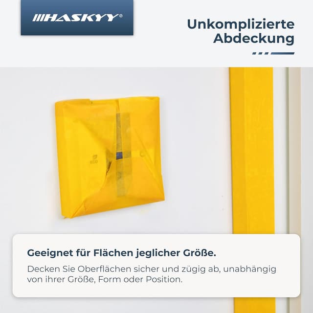 Detalle de HASKYY Nastro per Mascheratura 3 rulli da 30 mm x 50 m (adesivo per pittori e carrozzeria)