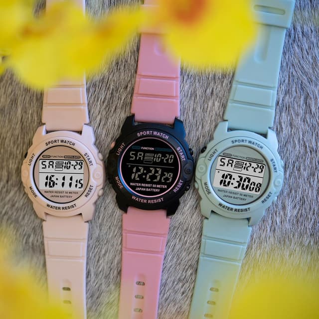 Thumbnail 1 de findtime Rosa Digitaluhr