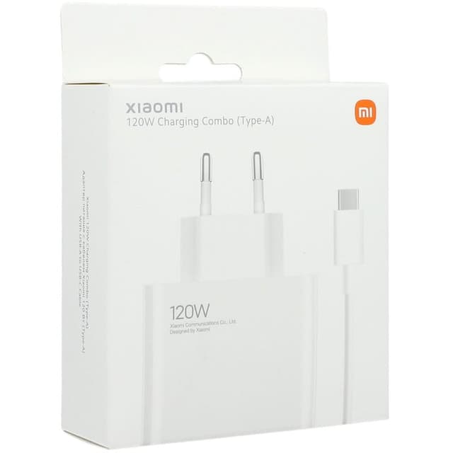 Detalle de Xiaomi 120W Charging Combo Cargador USB-A blanco