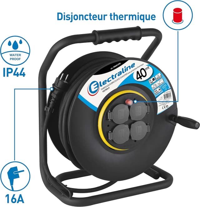 Thumbnail 1 de Electraline 20868129D Rallonge Prolongateur IP44 40 m