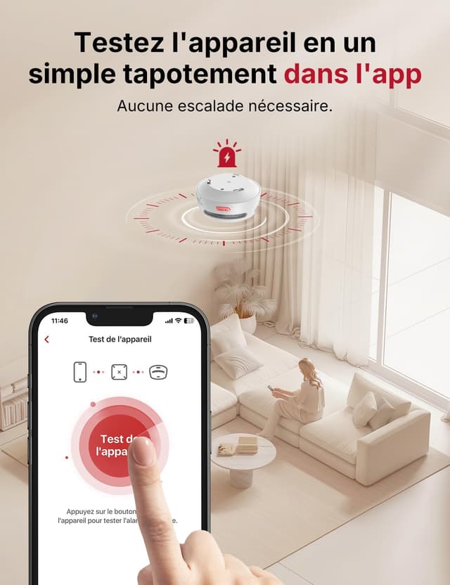 Thumbnail 5 de X-Sense FS61 détecteur de fumée connecté 50 🏠