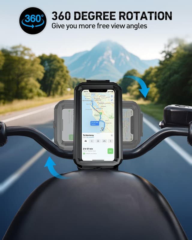 Detalle 2 de LUROON Support Téléphone Vélo Moto 5.5-7.0