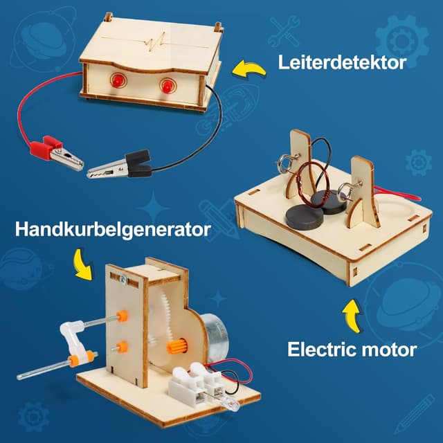 Detalle 2 de Experimente Elektro Baukasten für Kinder 6‑in‑1