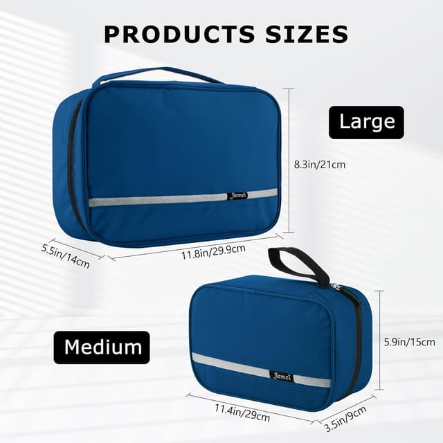 Detalle de homchen Hanging Travel Toiletry Bag L – Waterproof wash bag