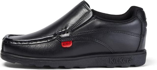 Detalle de Kickers Boy’s Fragma Slip On Moc Toe leather shoes