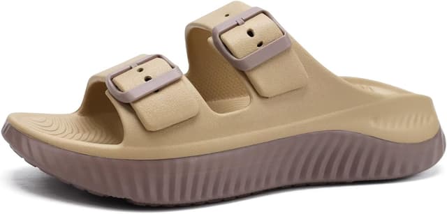 Detalle de KuaiLu Women’s Recovery Sandals with Arch Support & Adjustable Straps