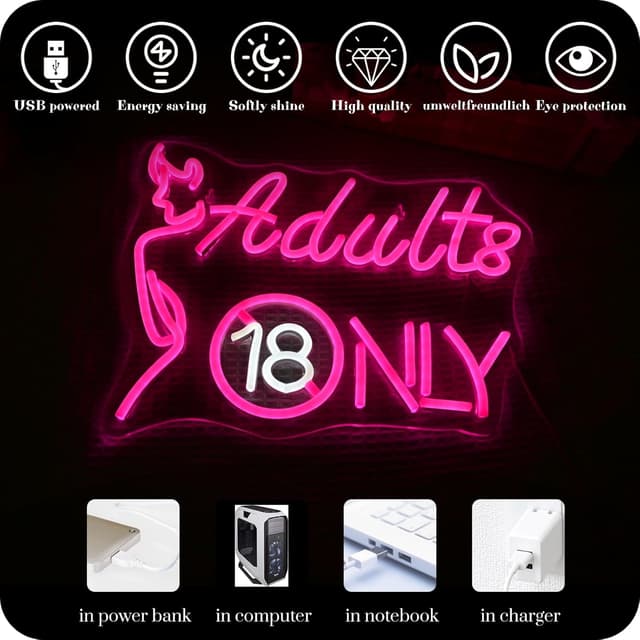 Thumbnail 6 de LED-Neon Schild Wanxing Beauty Neon 5V/2A