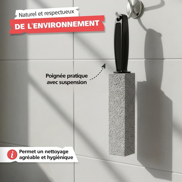 Thumbnail 6 de SPRINGER ZX6000 – Lot de 3 pierres ponces pour WC, pierre naturelle sans produits chimiques