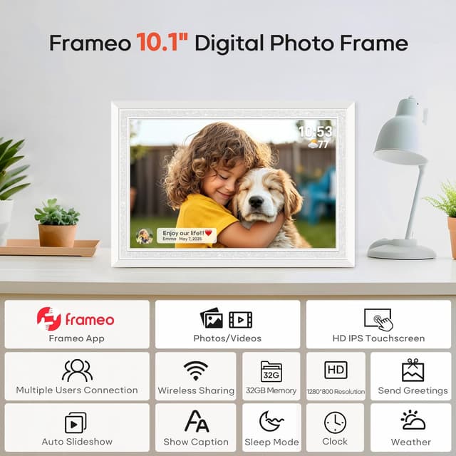 Thumbnail 6 de Frameo 10.1" Digital Picture Frame 32GB