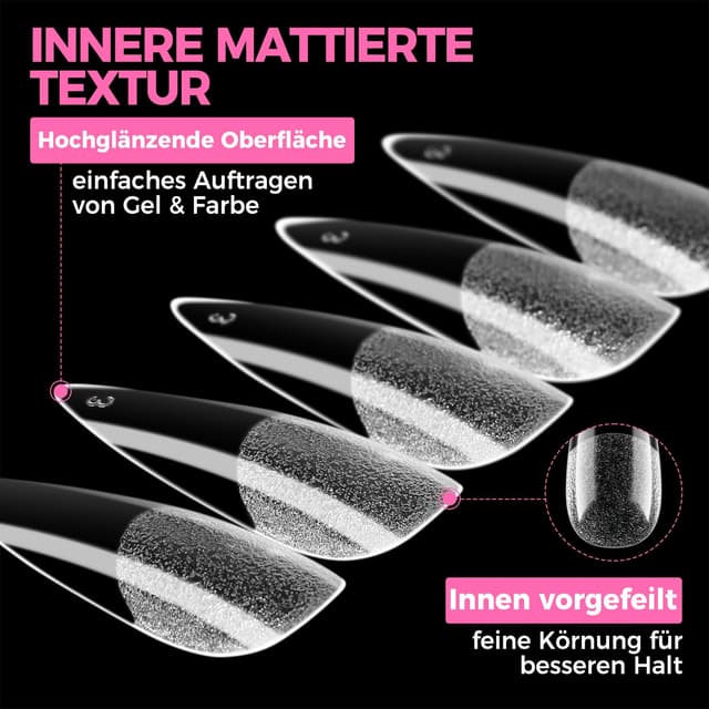 Detalle 1 de UNA GELLA Stiletto Nail Tips 216 Stück