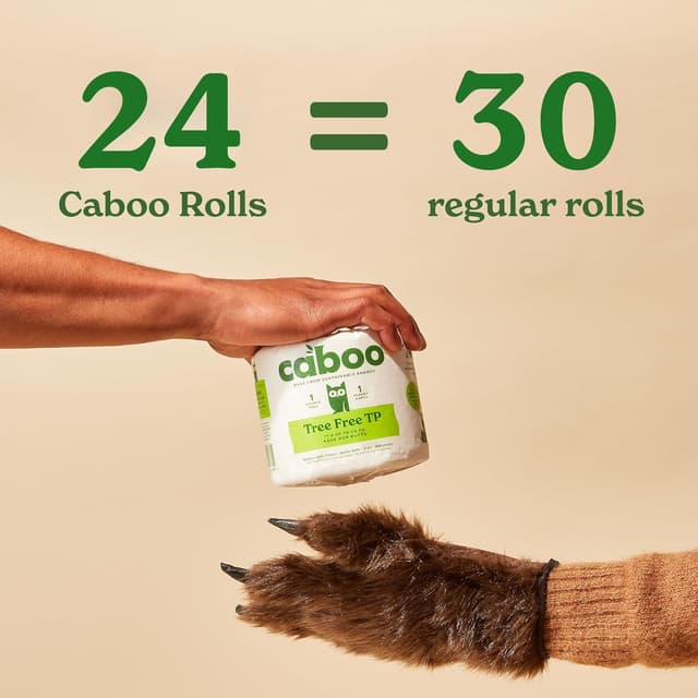 Thumbnail 4 de Caboo CBT300-12 Bamboo Toilet Paper 300 Sheets