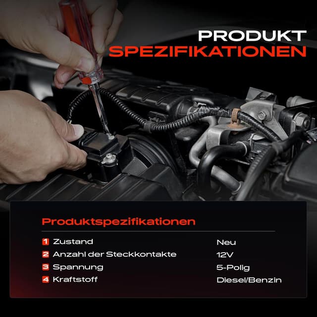 Detalle 2 de Luftmassenmesser 5‑polig 0280218108 für Volvo