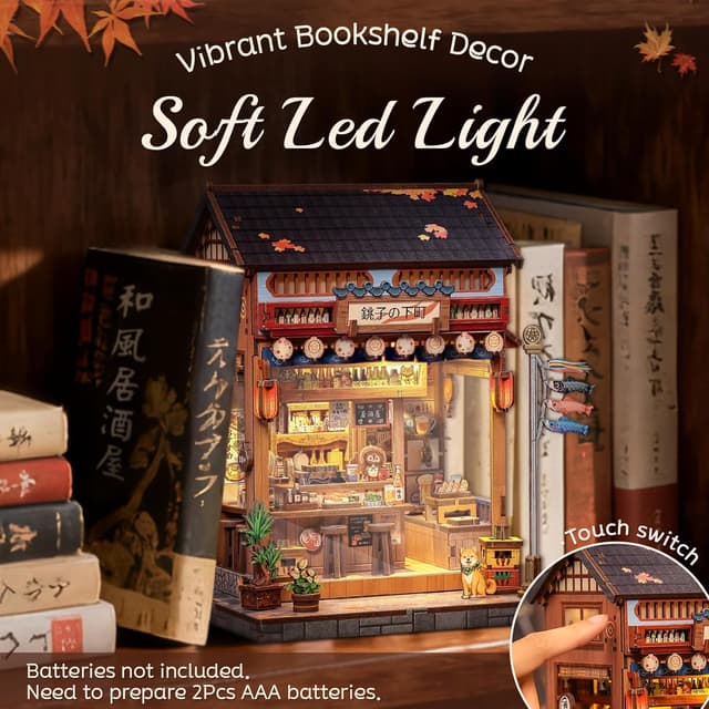 Detalle de Cutefun Book Nook Kit mit LED DIY