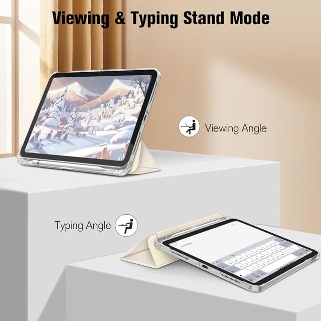 Detalle de Fintie Hülle für iPad A16 11. Generation (11" 2025) & iPad 10. Generation (10,9" 2022) mit Stifthalter, Starlight
