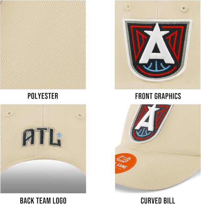 Detalle 2 de Ultra Game Women’s WNBA Official Slick Baseball Cap Hat with HD Embroidery