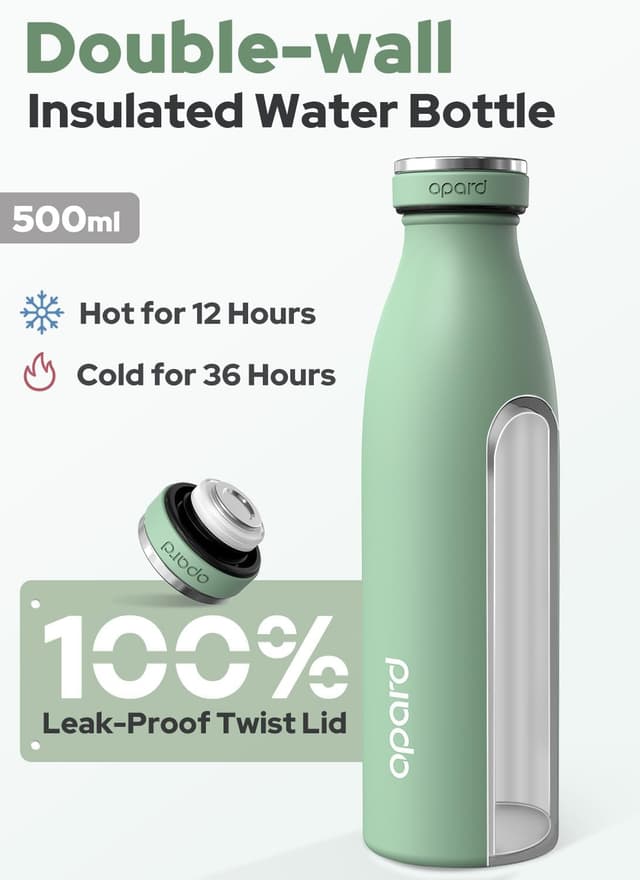 Thumbnail 2 de Opard insulated water bottle 500ml