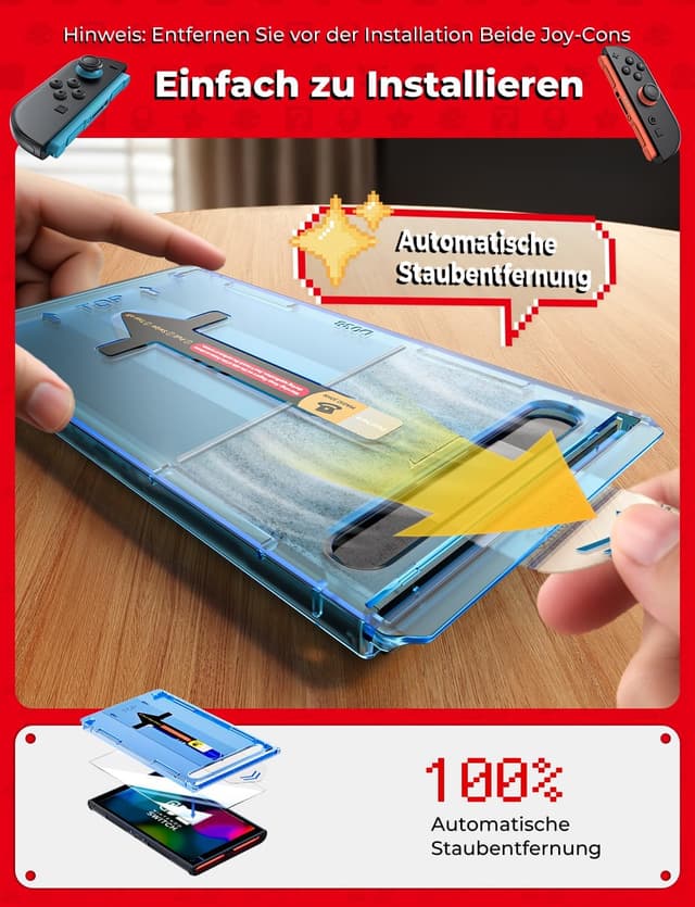 Thumbnail 6 de MAGIC JOHN Displayschutz 9H für Nintendo Switch 2