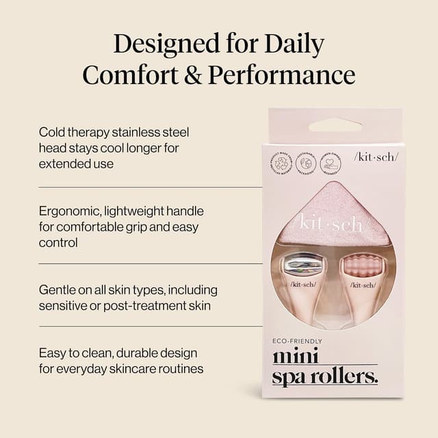 Detalle de Kitsch Facial roller set with 3 x 1 in