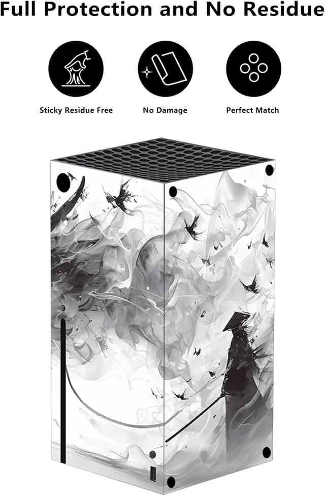 Detalle de playvital Custom Vinyl Skins for Xbox Series X (Mistborn Dragon) – Console & Controller Wrap Decal Stickers