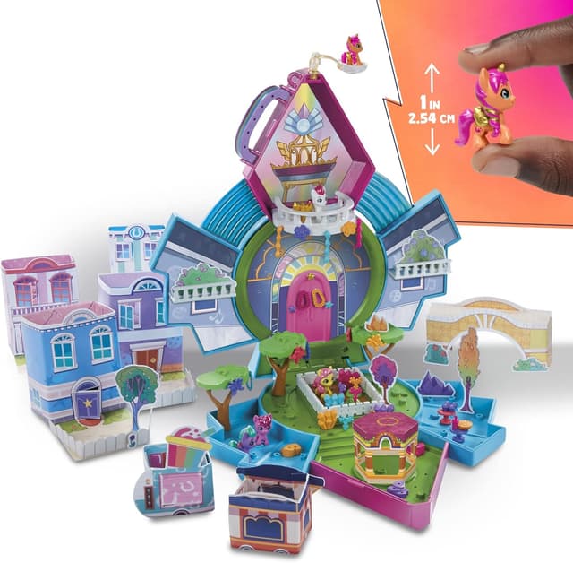 Detalle de My Little Pony Magia del Minimondo – Compact Creation Maretime Bay con Sunny Starscout (playset portatile)