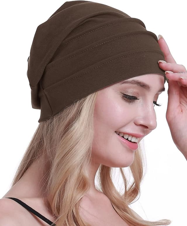 Thumbnail 6 de osvyo Cotton Chemo Hats Soft Caps for Women – 100% Organic Cotton Headwear for Hair Loss (Sealed Packaging)
