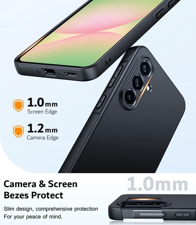 Detalle de Coque TesRank en TPU souple antichoc et antidérapante pour Samsung Galaxy A56 5G (noir)