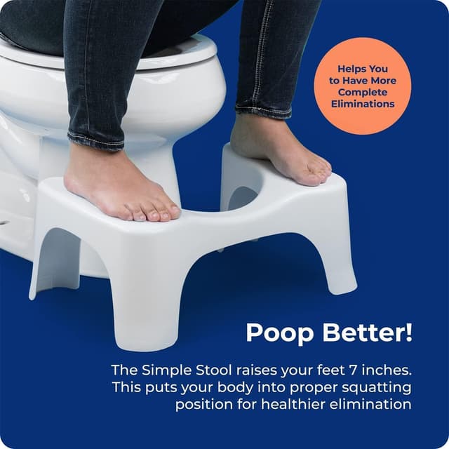 Thumbnail 5 de Squatty Potty Simple Curve 7-Inch Toilet Stool