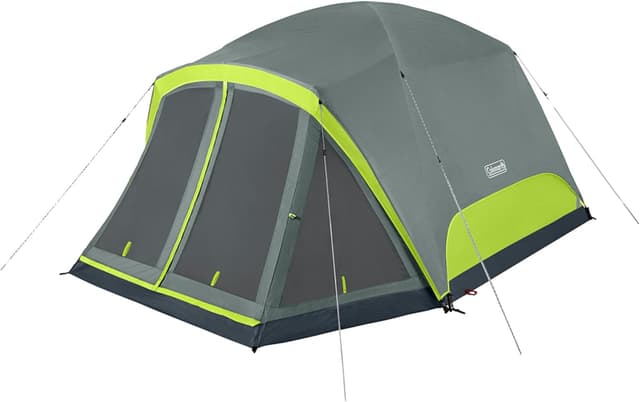 Detalle de Coleman Skydome Camping Tent with Screened Porch & 5-Minute Setup (PFAS-Free Materials) for 4/6/8 People