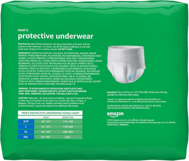 Thumbnail 1 de Amazon Basics Incontinence Underwear XL 48-pack