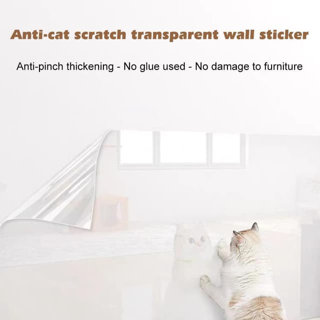 Detalle 2 de 2 Pcs Pet Anti-Scratch Sofa Protectors (Transparent) – 11.8" x 118