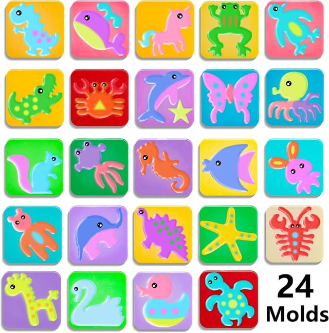 Detalle 2 de Golinkid Magic Water Elf Toy Kit (20 Bottles, 24 Molds) Aqua Fairy Water Gel Craft Set for Kids