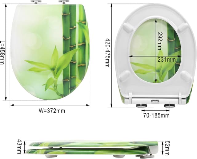 Thumbnail 4 de WOLTU Tapa de WC con Cierre Suave y Antibacterial 🚽