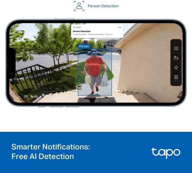 Thumbnail 6 de TP-Link Tapo D205 3MP 2K Battery Doorbell with 180‑day battery